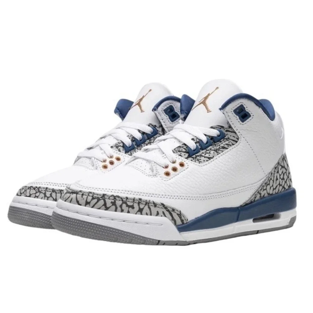 Nike Air Jordan Boy's Retro 3‎ (GS) White/Metallic Copper Size 5Y